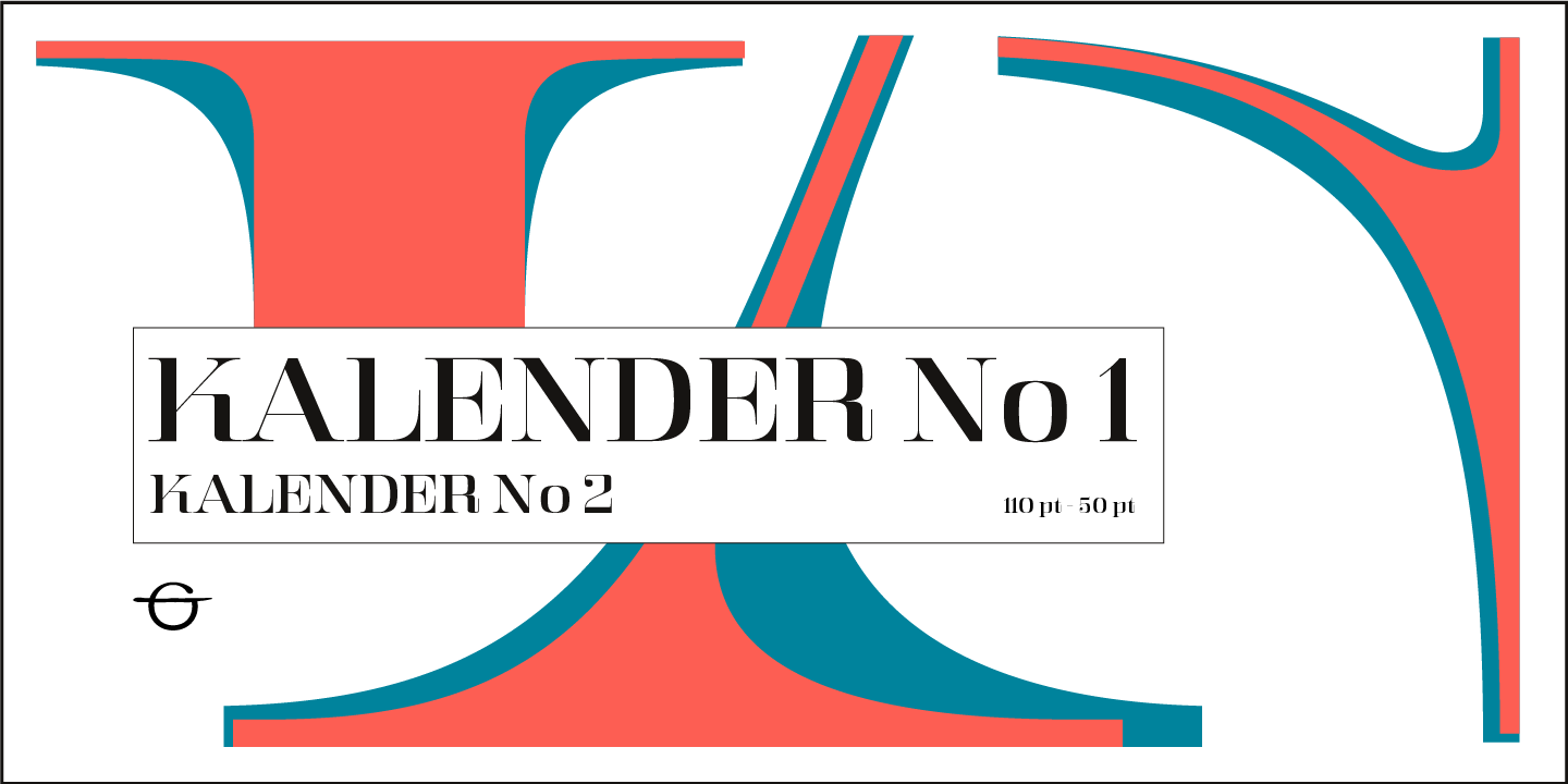 Ejemplo de fuente Kalender Serif No 2